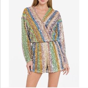 NYE sequin romper